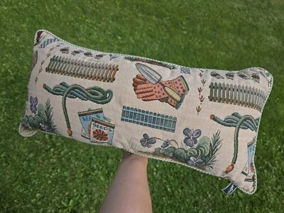 Newport Pillow ~ Rectangular Gardening Plants Seeds Vintage Spring Summer - Image 1 of 4