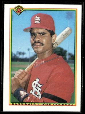 1990 Bowman Jose Oquendo #200 St. Louis Cardinals - Image 1 of 2