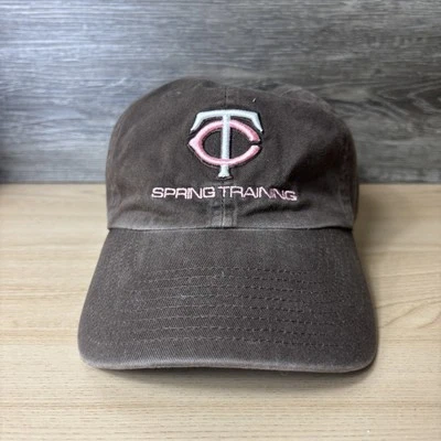 Boné Minnesota Twins alça traseira marrom MLB beisebol primavera treinamento Fort Myers - Imagem 1 de 4