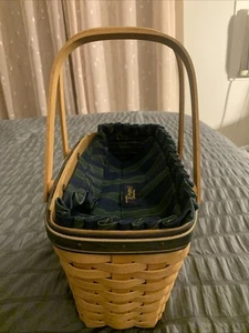 Cesta de membresía Longaberger Collectors Club con forro y protector - Imagen 1 de 8