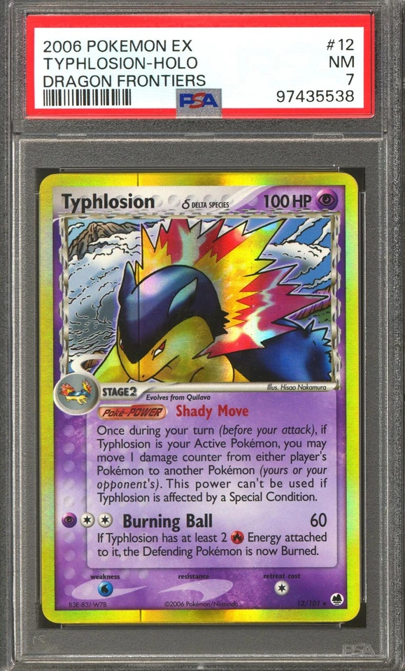 Pokemon EX Dragon Frontiers Typhlosion 12/101 PSA 7 - Image 1 of 1
