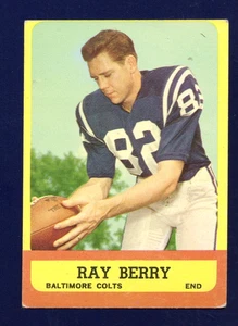 Ray Berry - Topps 1963 #4 - EX - Off Center - No creases - Picture 1 of 2