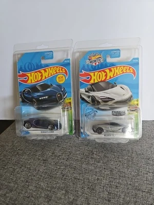 Bugatti Chiron y McLaren 720s Hot Wheels 16 con estuche protector  Foto 1 de 4