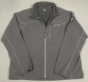 Eddie Bauer First Ascent Softshell Full Zip Jacket Mens XL Gray Flexion EUC - Picture 1 of 11