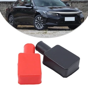Pair of Battery Terminal Covers Designed for Classic Cars Positive Negative - Picture 1 of 12