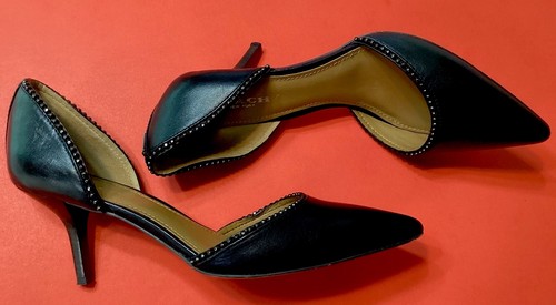 * Coach Blossom decolte donna 6 B semi opache in vitello nere