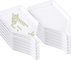 12PCS Diamond Art Painting Sorting Trays – 3.8x2.8 Inch (12PCS), White - Picture 1 of 9