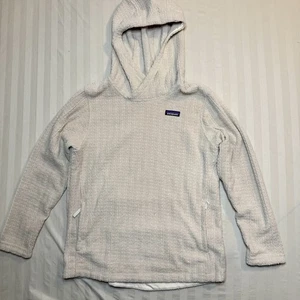 Patagonia Damen Cable Capra Hoody Gr. Large Pullover Fleece Hoodie Creme - Bild 1 von 13