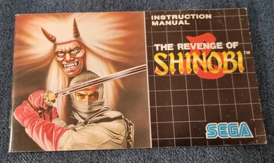 Replacement Original Manual for Sega Mega Drive Revenge of Shinobi Manual ONLY - Image 1 of 3