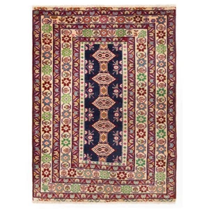 Balouch 120x82 cm Handgeknüpfter Perserteppich Orient Wolle Carpet Rug Blau - Bild 1 von 6