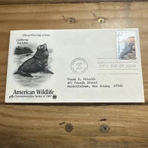 US Stamps Artcraft FDC California Sea Lion American Wildlife  1987 Scott 2329 - Picture 1 of 6