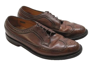Florsheim Imperial Brown Kenmoor Long Wing Gunboat Wingtip V Cleat Schuhe 12C USA - Bild 1 von 18