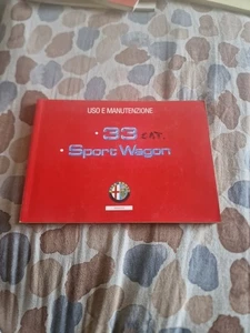 LIBRETTO USO E MANUTENZIONE Alfa Romeo 33 (stampato Gennaio 1993) - Foto 1 di 2