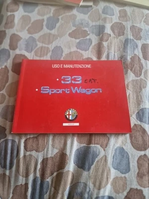 LIBRETTO USO E MANUTENZIONE Alfa Romeo 33 (stampato Gennaio 1993) - Immagine 1 di 2