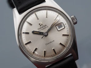*Near Mint* Vintage Omega Geneve Cal.684 Automatic Silver Dial Date Damenuhr - Bild 1 von 13