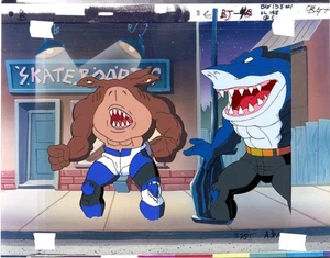 STREET SHARKS RIPSTER  AND JAB ANIMATION CEL 110625-009 - Picture 1 of 1