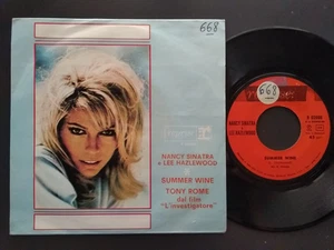 7" NANCY SINATRASUMMER WINE / TONY ROME ITALY REPRISE 1968 LEE HAZLEWOOD O.S.T. - Picture 1 of 1