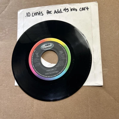 Paul Mccartney And Wings Spies Like Us/My Carnival 1985 CAPITOL 45 - Image 1 of 4