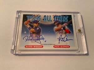 2022 TOPPS ARCHIVES SP DUAL AUTO PETE ALONSO/DAVID WRIGHT TOPPS ALL STARS METS