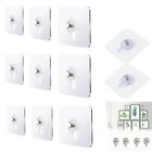 10Pcs Transparent Adhesive Wall Hook Seamless Non Trace Stickers  Kitchen