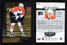 2009-10 Upper Deck Black Diamond Gems Gold /10 James van Riemsdyk #220 Rookie RC
