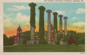 The Columns - Universidad de Missouri - Columbia, Missouri - lino sin publicar - Imagen 1 de 3