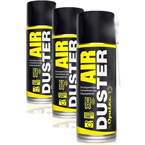 B-WARE 3 x 400 ml Oputec spray à air comprimé Air Duster purificateur d'air comprimé spray à gaz comprimé - Photo 1/8
