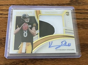 2022 Panini Immaculate Kenny Pickett Premium Patch Rookie Auto #ed 74/99 - Picture 1 of 2