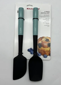 KitchenAid Robin Huevo Azul 2 Piezas Espátula Silicona Set Cuchara Raspadora - Imagen 1 de 2