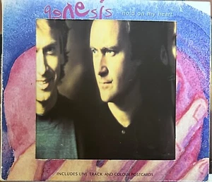 Genesis CD single Hold On My Heart with Rare Postcards Phil Collins - Picture 1 of 6