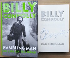 BILLY CONNOLLY Rambling Man HAND SIGNED First Edition Hardback Book FREE UK P&P