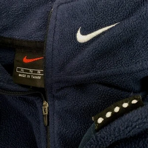 Vintage Nike Alpha Project 1/4 Zip Fleece XL Blue Mock Neck Pullover 90s Y2K - Picture 1 of 18