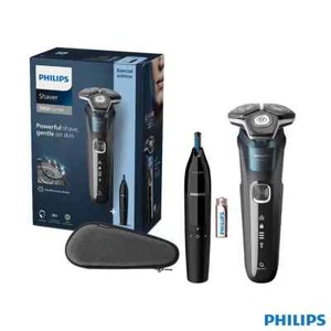 Philips Series 5 Electric Wet & Dry Shaver Trimmer Nose Trimmer & Case S5889/11 - Picture 1 of 8