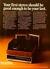 PANASONIC RE-7700 AM/FM STEREO—VINTAGE 1970s MAGAZINE ADVERTISEMENT—PRINT AD