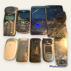 For Parts Lot of 9 Assorted Phones - Picture 1 of 8