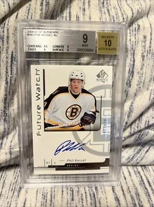 Reloj SP 2006-07 auténtico #163 Future Rookie automático 195/999 Phil Kessel - BGS 9 - Imagen 1 de 2