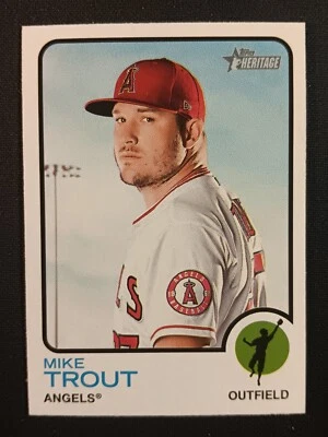 2022 Topps Heritage Mike Trout #100 - Image 1 of 2