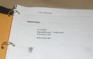 Tektronix CSS150 Software 1.02 User Operating Guide Manual 070-9112-02 - Picture 1 of 1