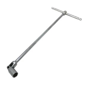 CHIAVE BUSSOLA 13 MM DOPPIO SNODO TESTA SNODABILE MANIGLIA A T LUNGA 44 CM - Picture 1 of 2