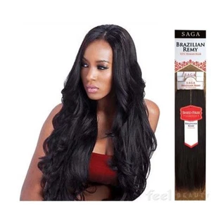 SAGA BRAZILIAN REMY 18"- #F27/613_100% HUMAN HAIR_WEAVE STRAIGHT EXTENSION - Picture 1 of 1