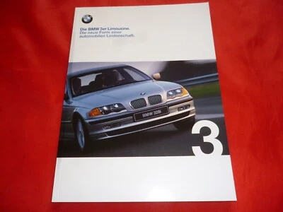 BMW Serie 3 E46 Sedán 316i 318i 320i 323i 328i 320d 330d Folleto 1999 Foto 1 de 4