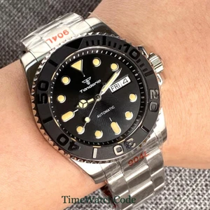 40mm NH36A 200m Diver Mechanical Automatic Men's Watch Sapphire Glass Day Date - Picture 1 of 19