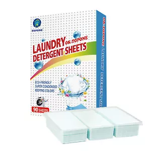 Laundry Detergent Sheets Ultra Concentrated Laundry Strips for Home 90 Tablets - Picture 1 of 11