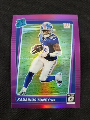 2021 Donruss Kadarius Toney Purple Optic Prizm Fanatics Exclusive Rookie RC SSP - Image 1 of 2