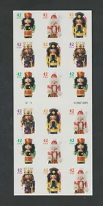 2008 Holiday Nutcrackers 42 Cent ATM Booklet Pane of 18 #4371b 4368-4371 MNH OG - Picture 1 of 2