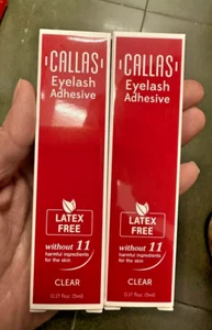 CALLAS Clear Eye Liquid Glue for Eyelashes and Double Eyelid lot of 2 - Picture 1 of 2