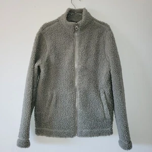 Men's H&M Fleece Zip-Up Sweater Jacket in Sage Green Size Small - Picture 1 of 9