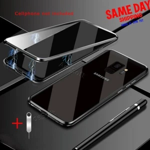 NEW Magnetic Adsorption Glass Protect Case+SIM Pin for Samsung Galaxy S9+ G965U - Picture 1 of 1