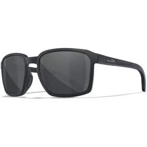 Wiley X WX Alfa Lentes Deportes Exterior Lentes Grises Cuadrado Marco Negro Mate - Imagen 1 de 1