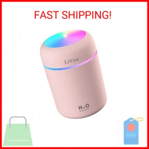 Colorful Cool Mini Humidifier, USB Personal Desktop Humidifier for Car, Office R - Picture 1 of 2